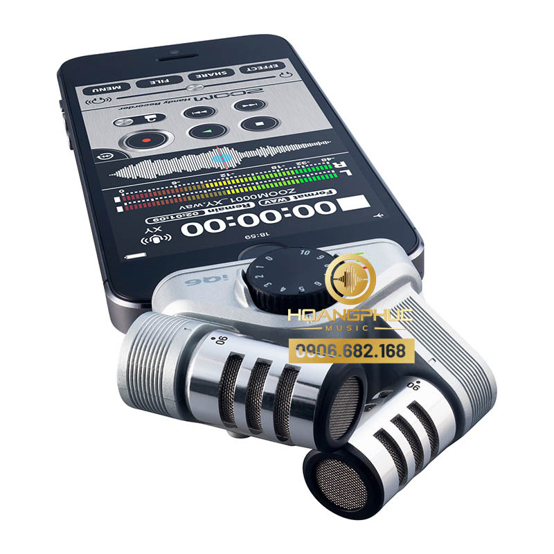 Máy ghi âm cho điện thoại iPhone iPad ZOOM iQ6