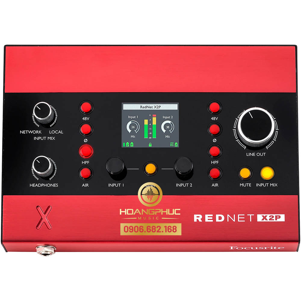Focusrite RedNet X2P Ethernet Audio Interface 